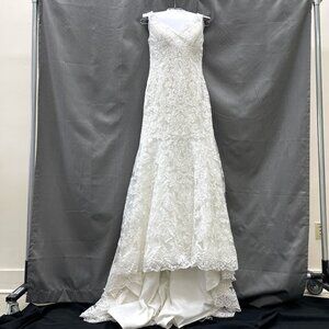 Allure Bridal Sleeveless Floral Lace Mermaid Wedding Gown